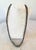 Vintage Navajo Sterling Silver Pearls With Stamp Design, Long Necklace