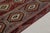 1950s Vintage Kilim in Blue, Red and White Tribal Geometric Pattern For Sale In New York - Image 6 of 7