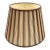 Striped Empire Stick Shade in Natural Cream/Leaf Brown, 10" For Sale