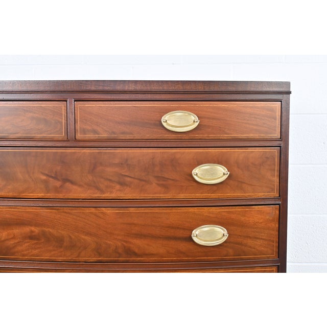 Henredon Furniture Hepplewhite Style Bow Front Dresser Chairish