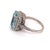 Diamond Aquamarine Ring 14k Gold 6.25 TCW Certified For Sale - Image 12 of 13