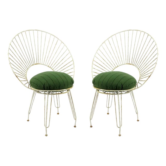 Set of French Garden Chairs, 1950s For Sale