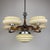 Large Art Deco Chandelier in Glass, Metal, and Wood, Italy, 1950s For Sale - Image 10 of 18