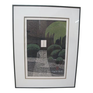 Kiyoshi Saito Japanese Woodblock Print Joko Ji Kamino Yama Light From Window For Sale