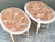 Vintage Stone Top Carved Oval Side Tables - A Pair For Sale - Image 9 of 12