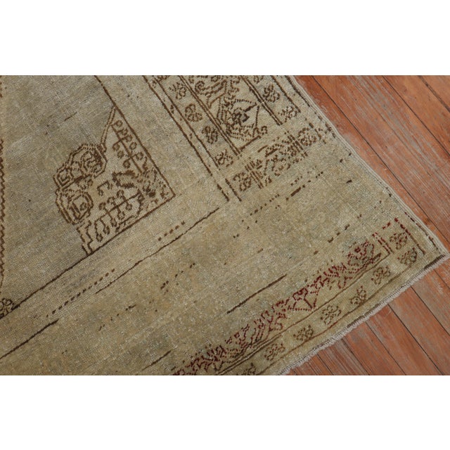 Gray Neutral Tone Vintage Turkish Oushak Rug For Sale - Image 8 of 18