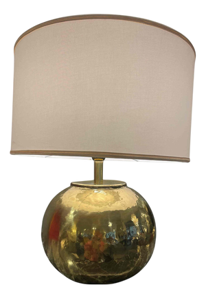 Hammered Brass Table Lamp, 1970s