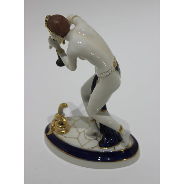 Art Deco Snake Charmer Figurine For Sale In West Palm - Image 6 of 13