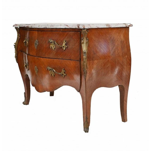 French Louis XV Bombe Commode For Sale - Image 4 of 9