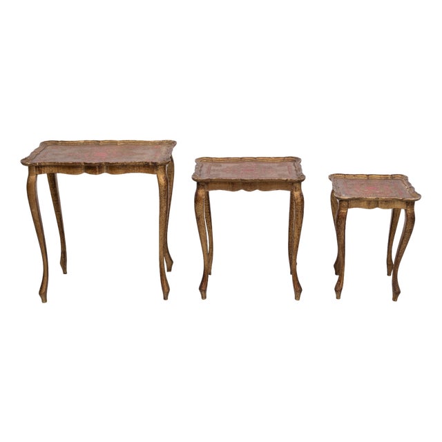 Italian Nesting Tables, 1960, Set of 3 For Sale
