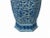 Off-white Vintage Chinese Off White Blue Flower Graphic Hexagonal Porcelain Vase For Sale - Image 8 of 10