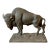 Vintage Boho Cast Buffalo Statue For Sale