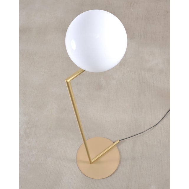 Metal Michael Anastassiades for Flos Brass Globe Ic Floor Lamps - a Pair For Sale - Image 7 of 18