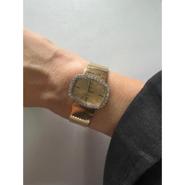 Vintage Rolex Orchid Diamonds Halo Set 18 Karat Yellow Gold Estate Classic Watch For Sale In Washington DC - Image 6 of 9