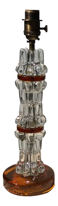 Stacked Crystal Lamp by Carl Fagerlund for Orrefors, 1960s