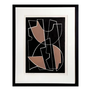 Alberto Magnelli, V From La Magnanerie De La Ferrage, Linocut