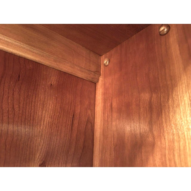 Brown Vintage Thomasville French Provincial Display and Buffet Cabinet For Sale - Image 8 of 12