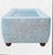 Traditional Vintage Century Furniture Custom Painted Light Blue, Tan Rectangular Coastal Regency Wicker Coffee Table With Glass Top For Sale - Image 3 of 13