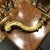 Hand carved wooden candle sconce with picket in a gold leaf, circa 1890. Italy