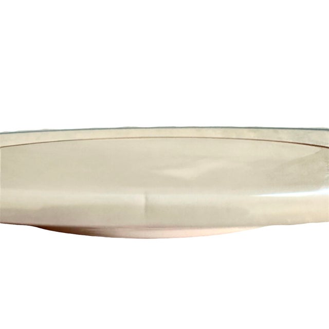 Ceramic Vintage Lamberton Sterling Butterfly Plates With Banded Details in Orange and Blue, a Set of 8 For Sale - Image 7 of 7