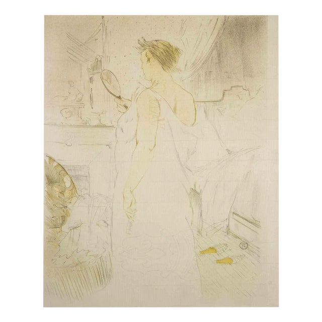 After H. de Toulouse-Lautrec, Femme à la Glace, La Glace à Main, Lithograph For Sale