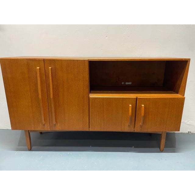 Mid-Century Modern Teak Highboard, 1970s For Sale - Image 13 of 13