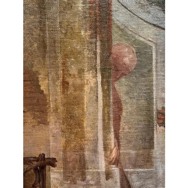 Constantino Sereno, Young Lady and Governess, Oil on Board, 1875 For Sale - Image 12 of 16