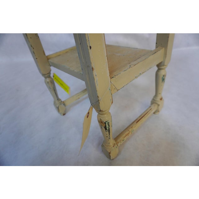 1990s Small Painted Wood Side Table For Sale - Image 12 of 14