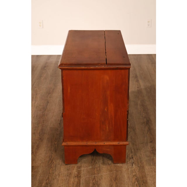 Antique American Country Birdseye Maple Blanket Chest With Lower Drawer For Sale - Image 17 of 18