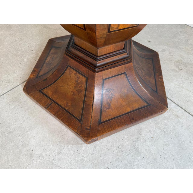 Biedermeier Table in Marquetry For Sale - Image 12 of 14
