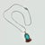 1970s Vintage Southwestern Navajo Boho Chich Turquoise, Coral & Sterling Pendant Necklace For Sale - Image 13 of 13