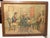 This antique 19th century original watercolor painting depicts men playing cards at a dining table. The hand-painted...
