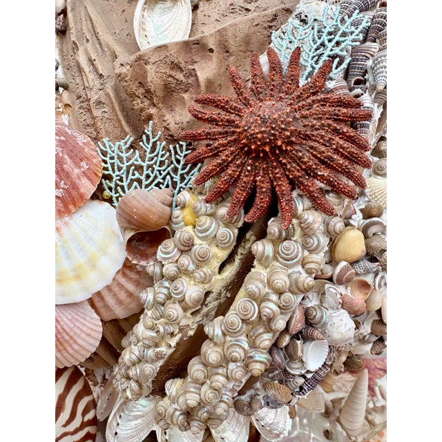 Sculpture Materials Seashell Encrusted Heavy Bust Ocean Goddess For Sale - Image 7 of 12