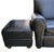Elevate Your Living Space With This Iconic Three-Piece Set, of Two Vintage Leather Club Chairs & a Matching Oversized Ottoman by Futuristic Furniture. For Sale - Image 9 of 12