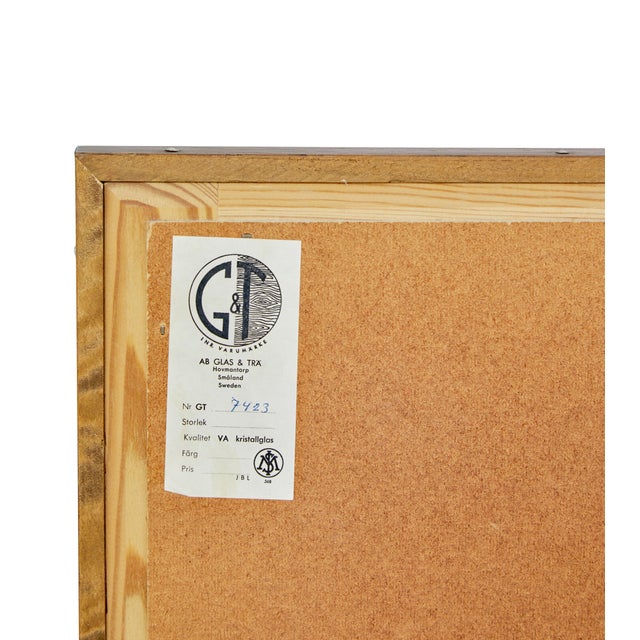 Wood Mid-Century Scandinavin Segmented Wall Mirror by G&T, 1960 For Sale - Image 7 of 8