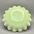 Vintage Red Wing Pottery Beige and Chartreuse Ruffled Console Bowl For Sale - Image 9 of 10