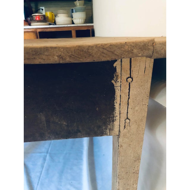 Brown Mid 19th Century Primitive Southern Farm Table For Sale - Image 8 of 12