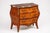 Brown Marquetry Chest of Drawers in Mixed-Wood Veneer with Brass Mounts and Marble Top, 1920s For Sale - Image 8 of 8