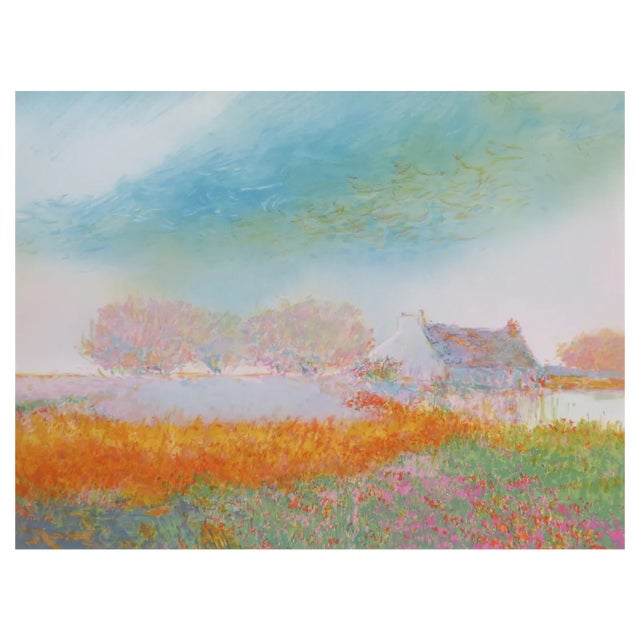 Claude Manoukian, The Farm in Saint-Aubin, Lithograph For Sale
