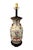 Mid 20th Century Vintage 20th Century Chinoiserie / Chinese Export Famille Rose Ginger Jar / Vase Lamp With Foo Dog Handles For Sale - Image 5 of 11