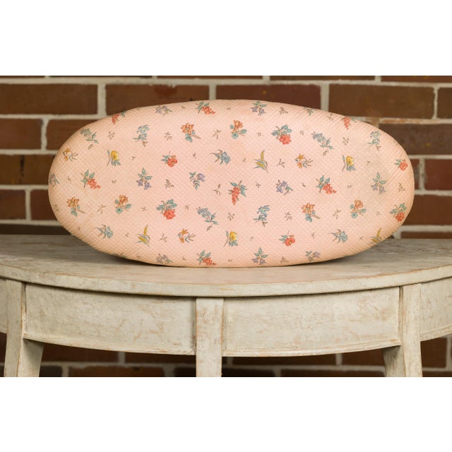 Wood 19th Century French Louis XV Style Footstool with Six Carved Cabriole Legs For Sale - Image 7 of 12
