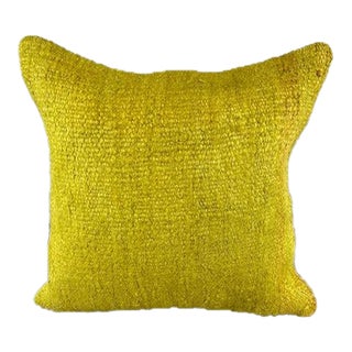 20 x 20 Hemp Pillow Turkish Cushion Natural Green Pillow Cushion Cover For Sale