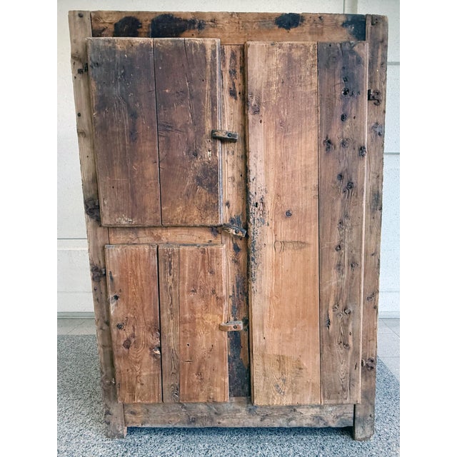 Rustic 19th Century Danish Elm Cabinet For Sale - Image 3 of 18