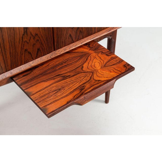 Black Bar Cabinet in Rosewood by Illum Wikkelso for C. F. Christensen, Denmark, 1960 For Sale - Image 8 of 18