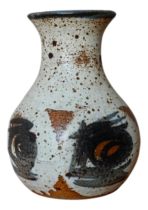 Scandinavian Brutalist Danish Vase by Henning Rasmussen for Ting Keramik, 1970s