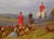 Levine, English Fox Hunt, Oil Painting, Framed For Sale - Image 5 of 11