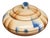 Vintage Bauhaus Style Lidded Studio Pottery Bowl, 1930s For Sale