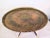 Mid-Century Modern Carlo Di Carlo Italian 6 Leg Spider Leg Juniper Wood Table W/Heavy Brass Moroccan Top Attributed to Carlo Di Carli For Sale - Image 3 of 7