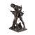 Bring home a powerful narrative in bronze with this magnificent “Sword Lesson” sculpture after Adrien Étienne Gaudez, a...
