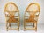 Light Yellow Set of Large Vintage Bamboo & Rattan Lounge Chairs, 1960s For Sale - Image 8 of 13
